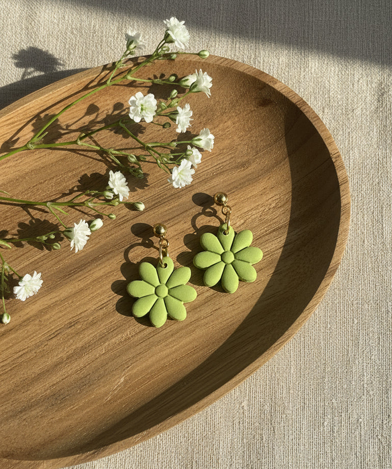 Flowers Dangles in Green.