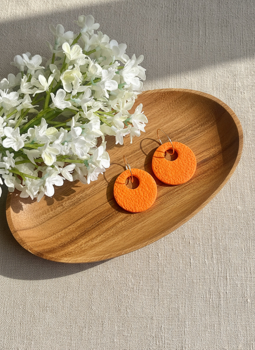 Orange Donut Dangles