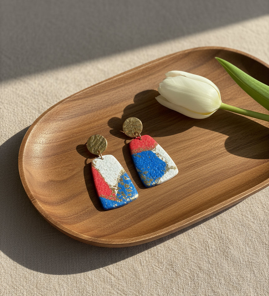 King's Day Dangles in the Colors of the Dutch Flag and a Touch of Gold