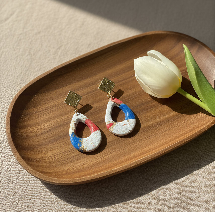 King's Day Dangles in the colors of the Dutch Flag and a Touch of Gold