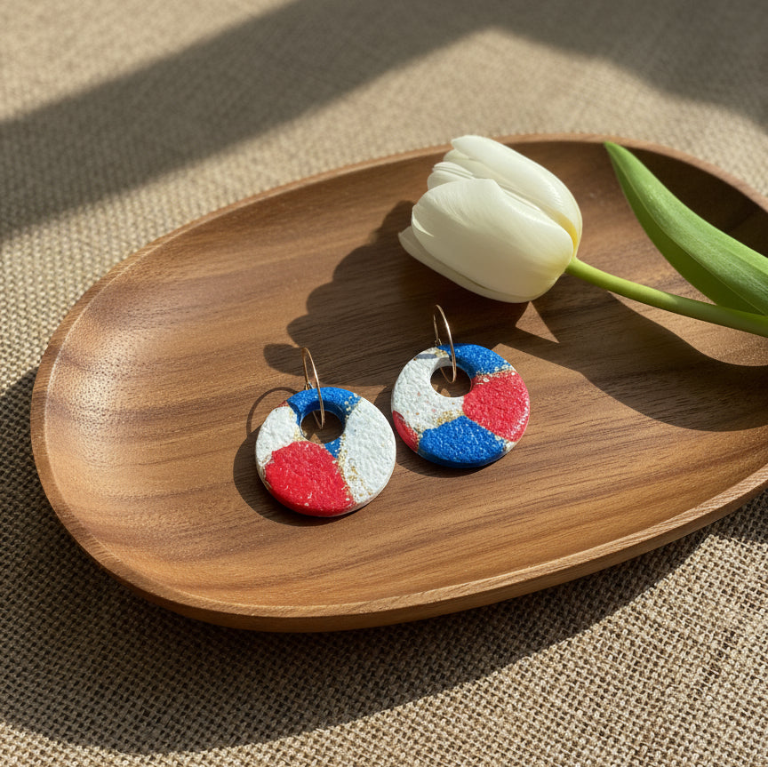 King's Day Dangles with the Colors of the Dutch Flag and a Touch of Gold