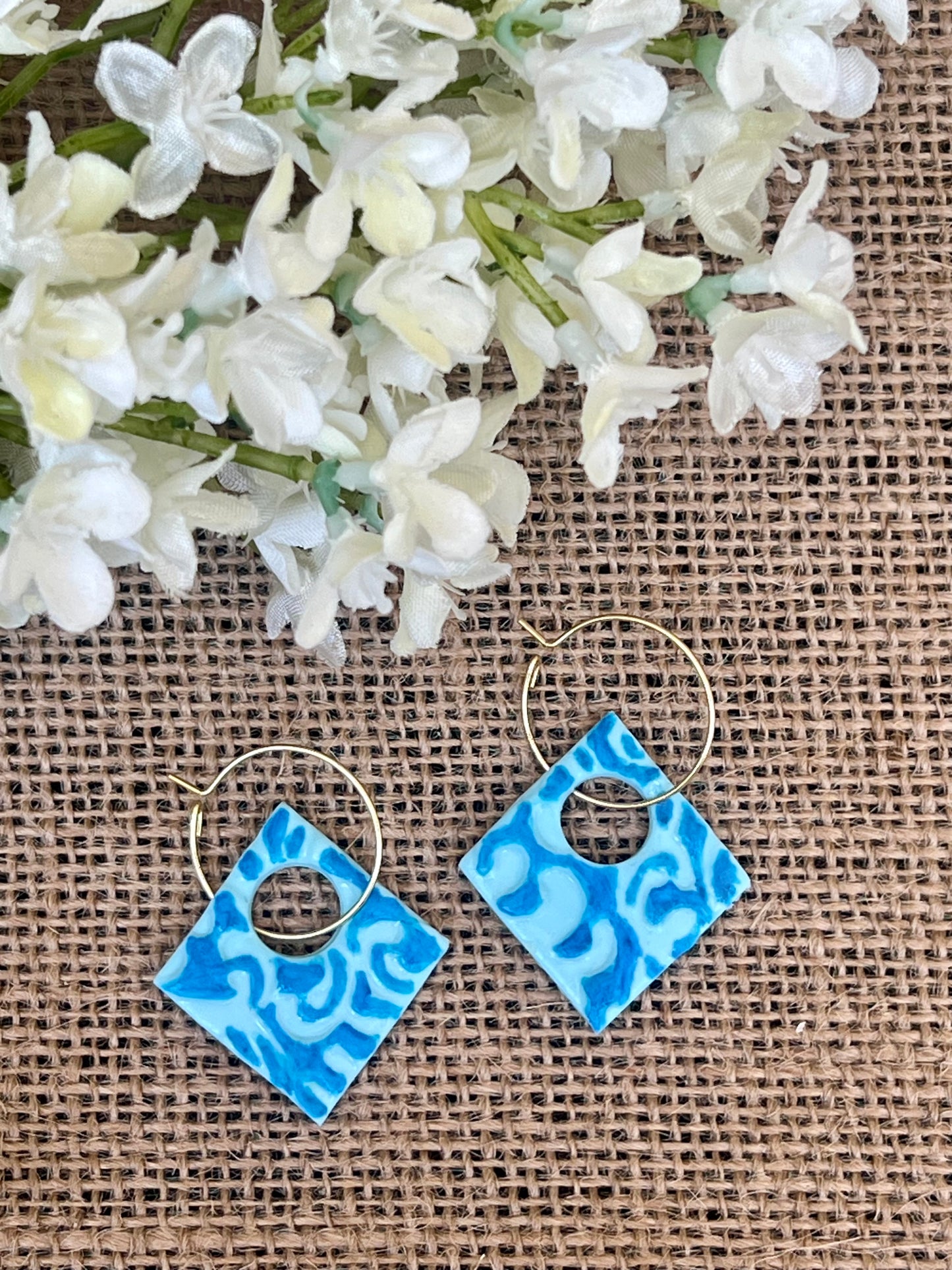 Dangle Earrings in Turquoise