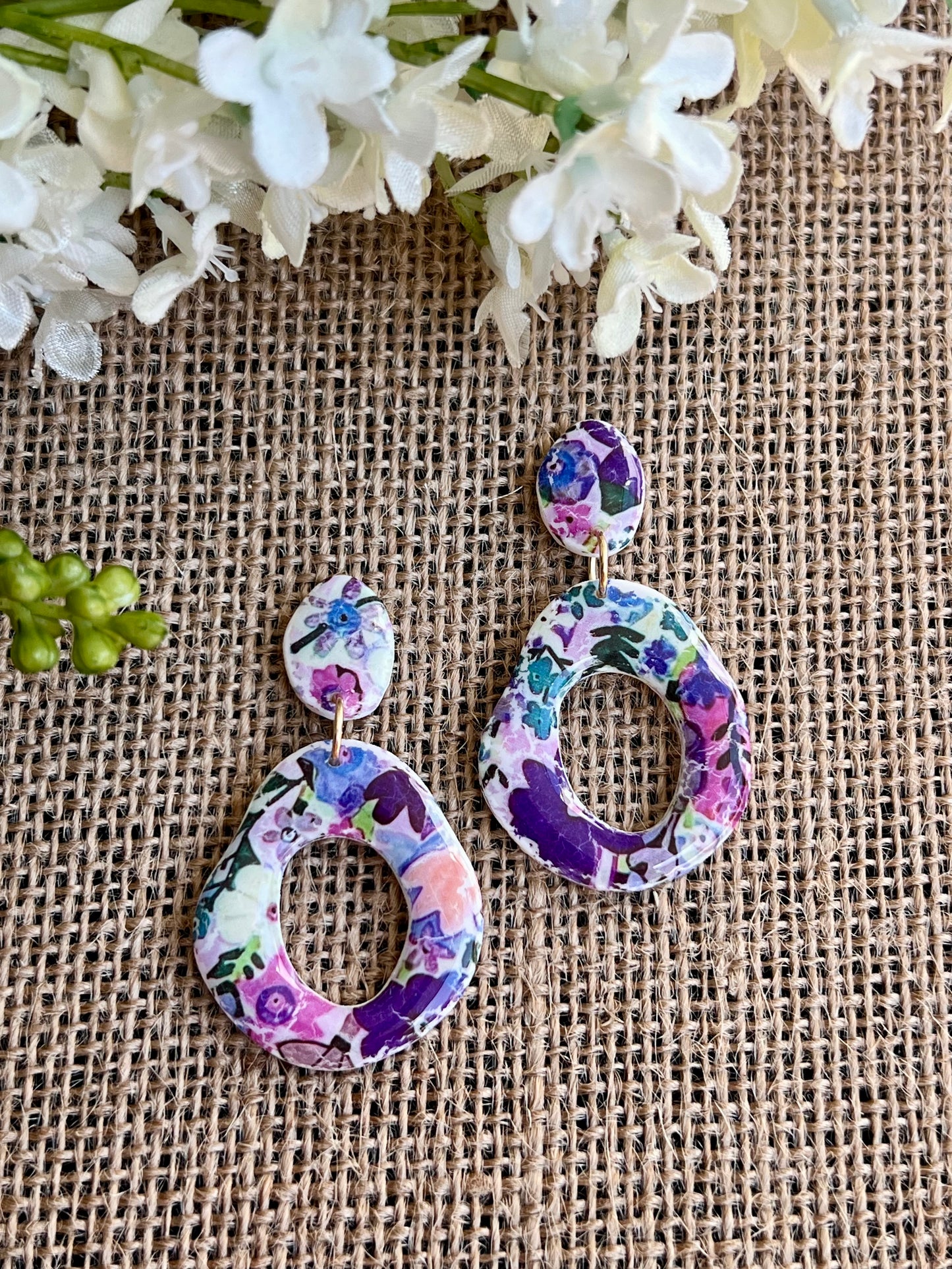 Floral Dangle Earrings