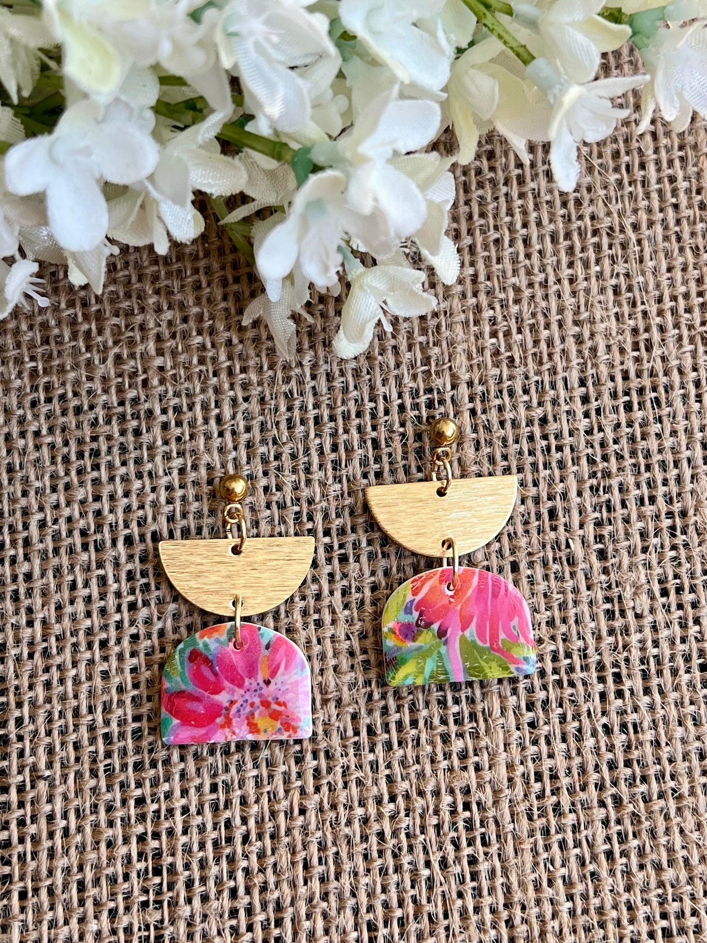 Floral Dangle Earrings