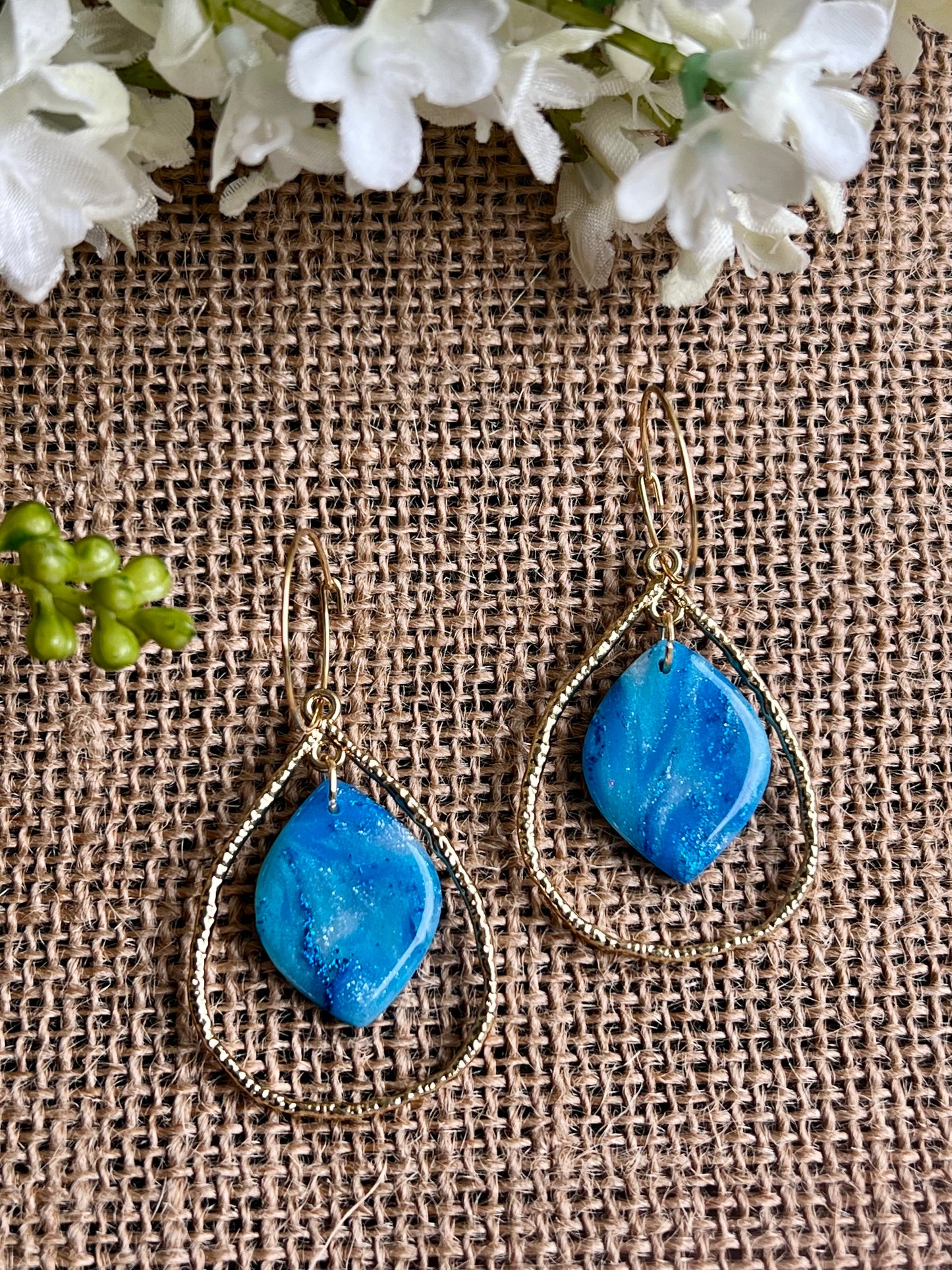 Summer Hoops in Turquoise