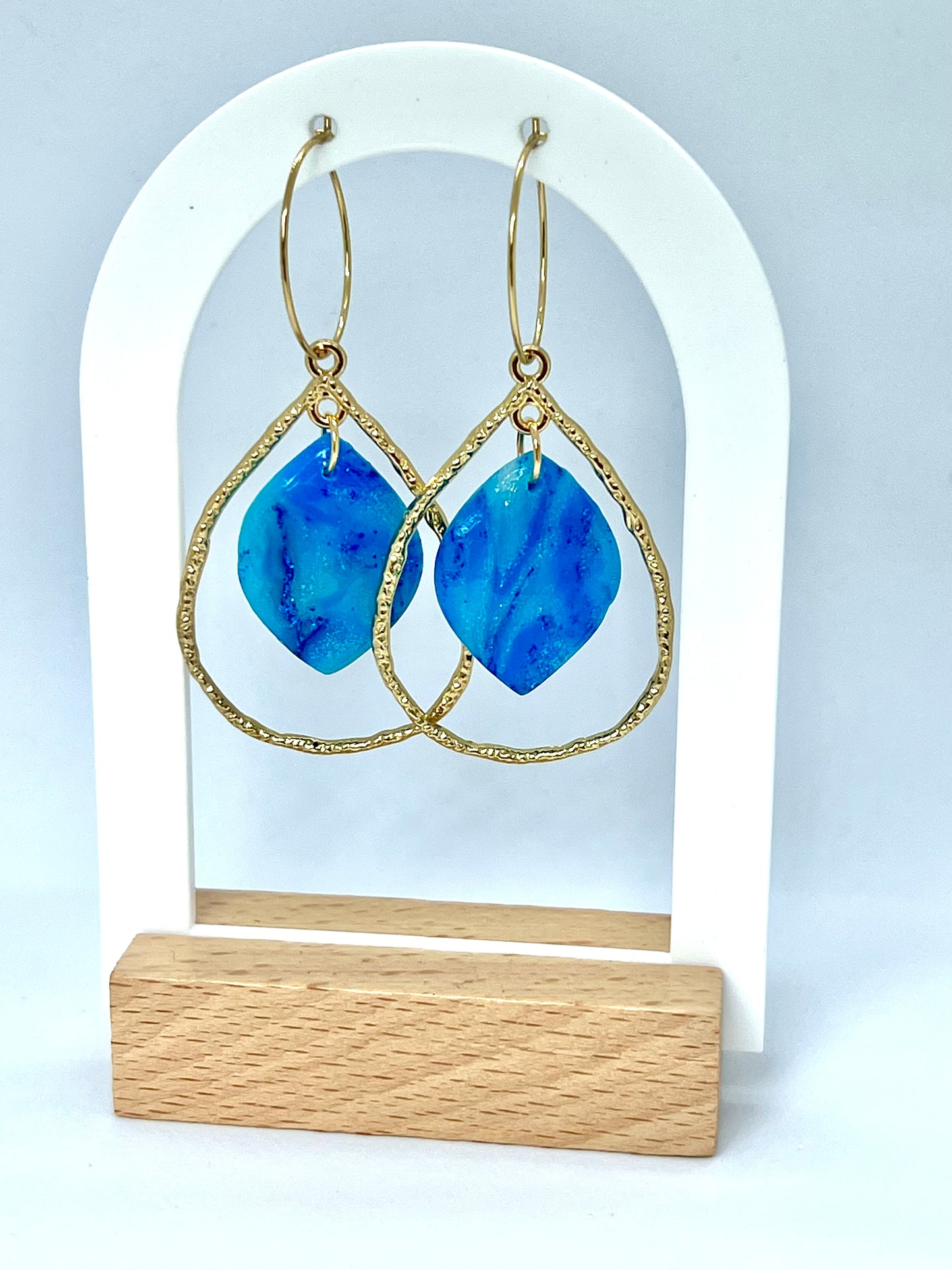 Summer Hoops in Turquoise
