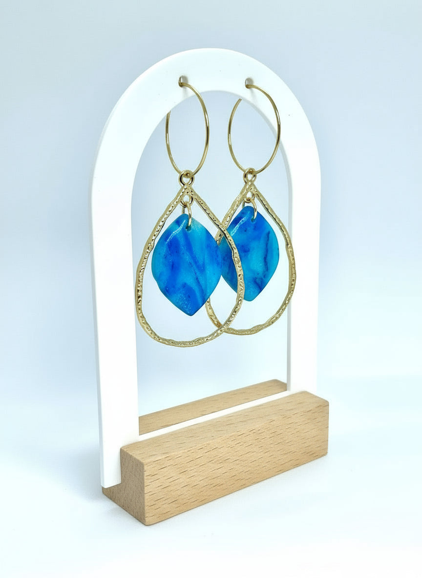 Summer Hoops in Turquoise