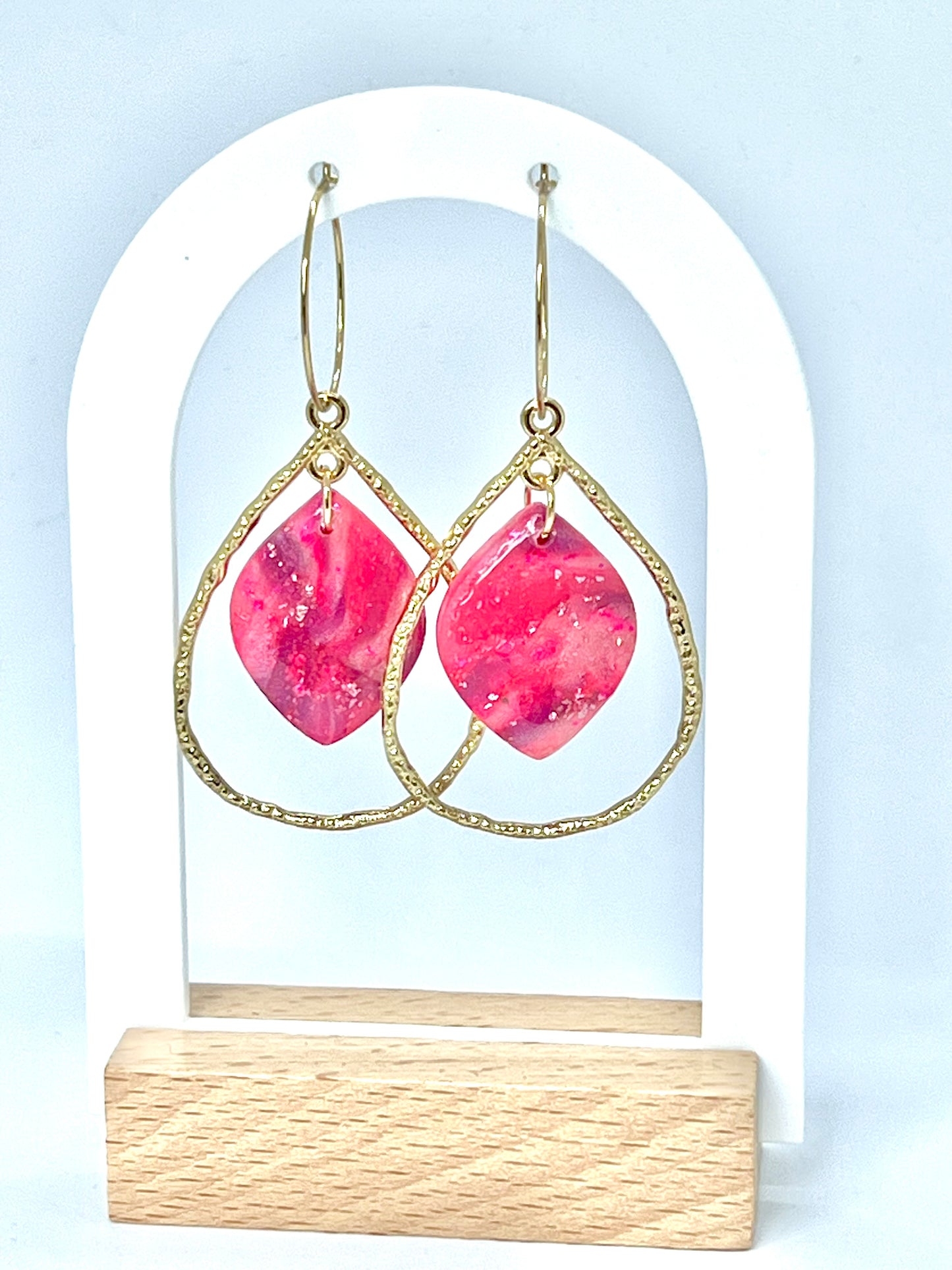Summer Hoops in Pink
