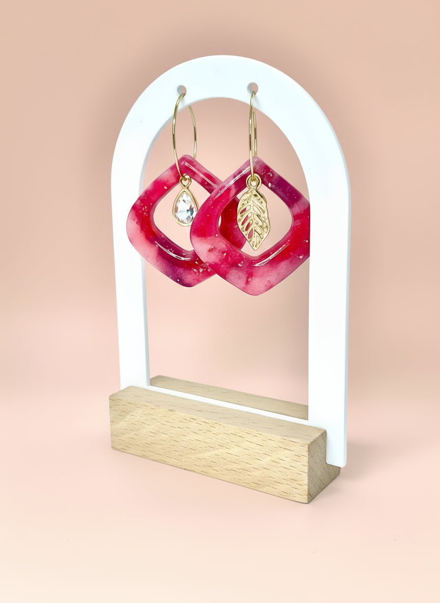 Summer Hoops in Pink with Accessories Included