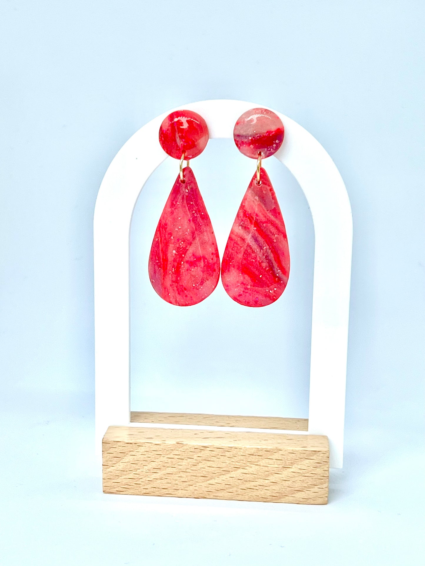 Summer Dangle Earrings in Pink