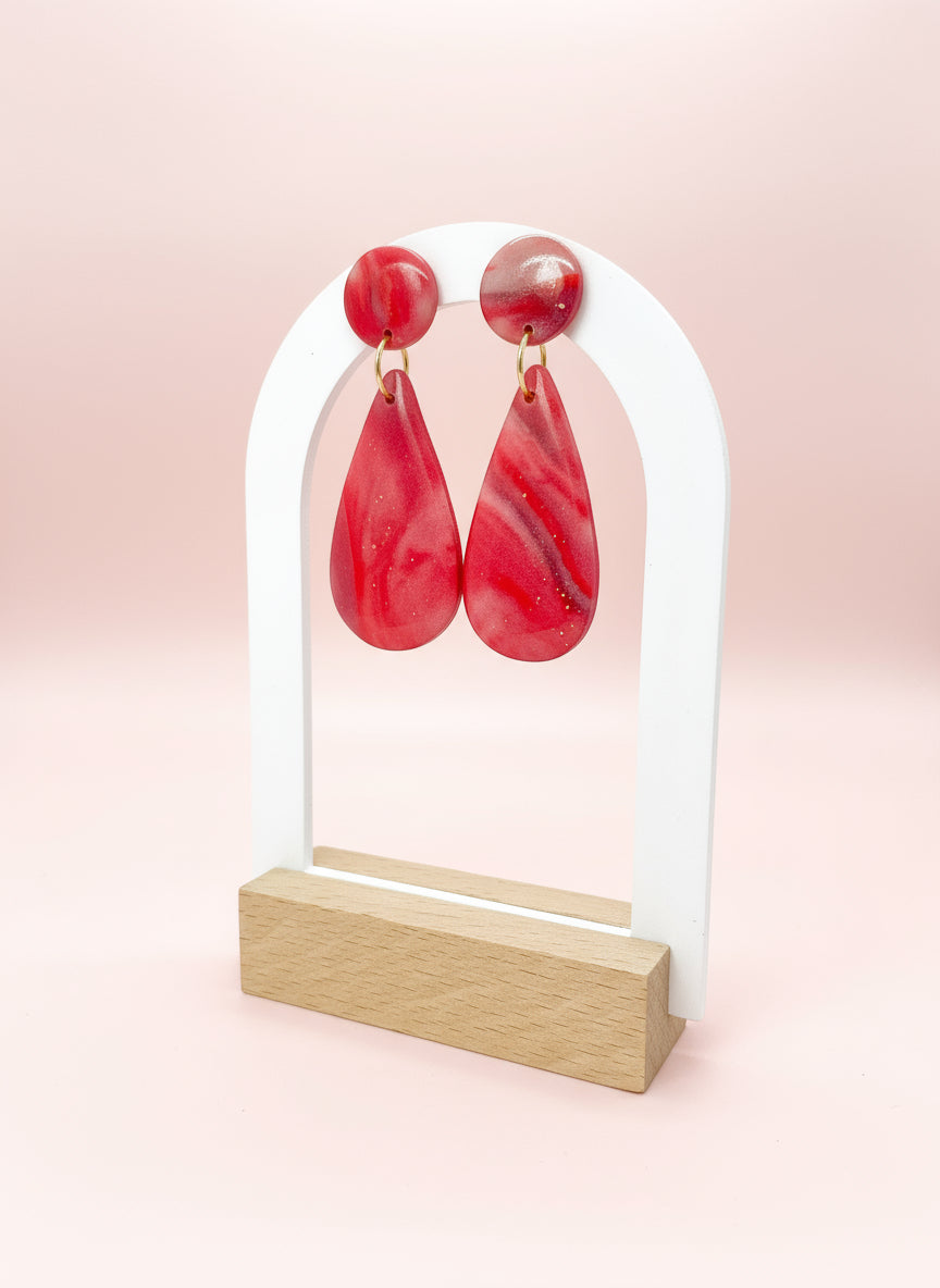 Summer Dangle Earrings in Pink