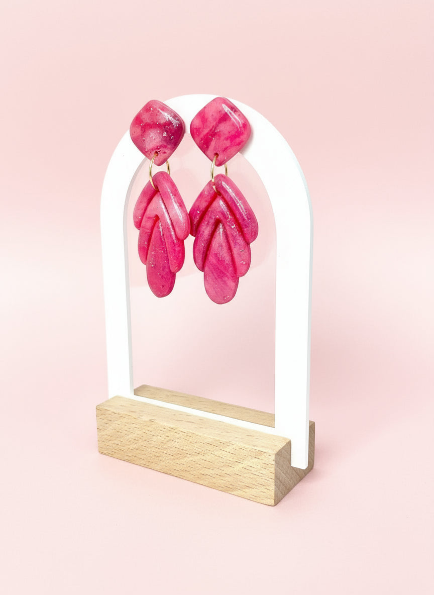 Summer Dangle Earrings in Pink