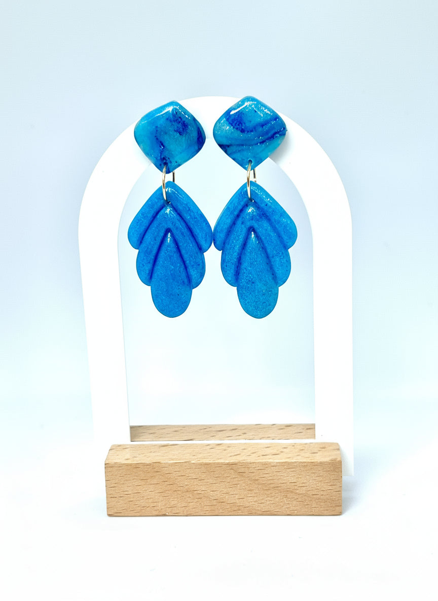 Summer Dangle Earrings in Turquoise