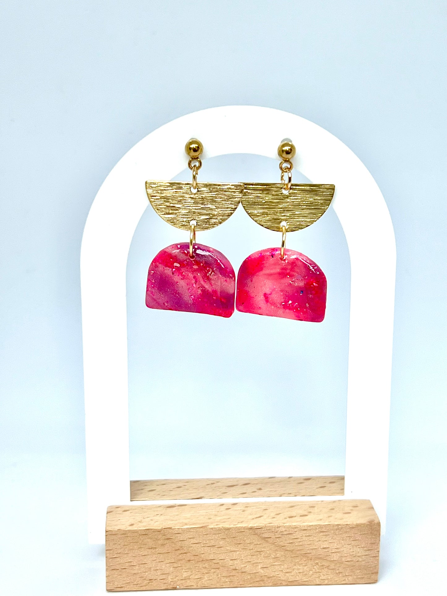 Summer Dangle Earrings in Pink