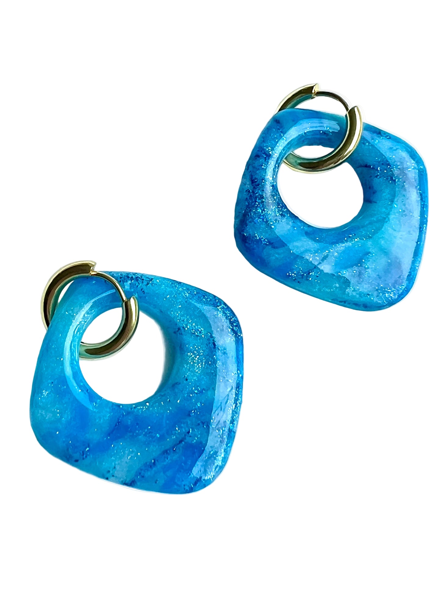 Summer Donuts Earrings in Turquoise