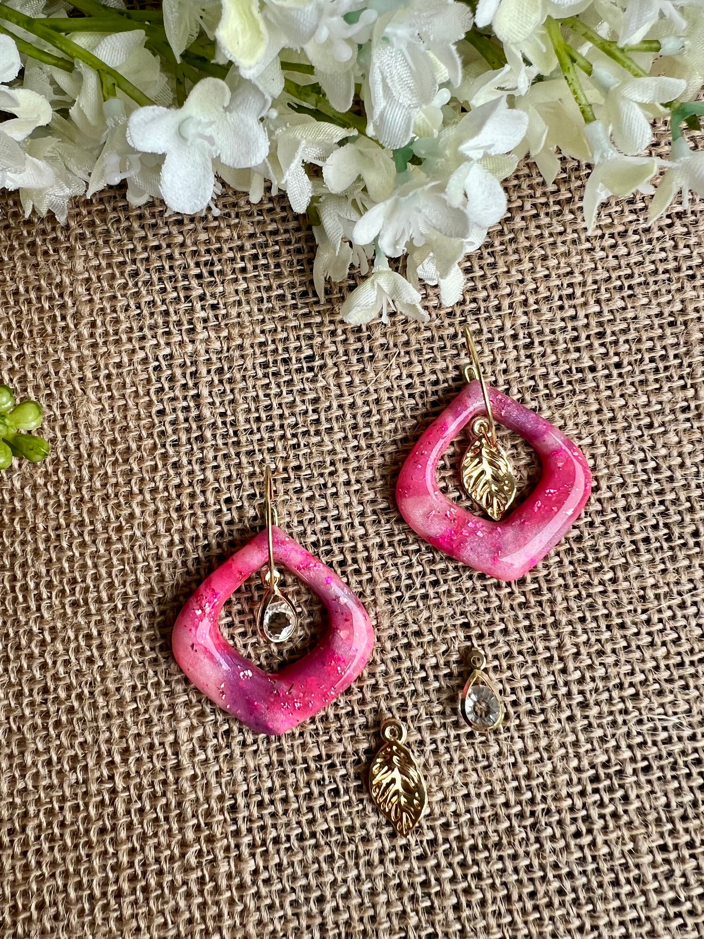 Summer Hoops in Pink with Accessories Included