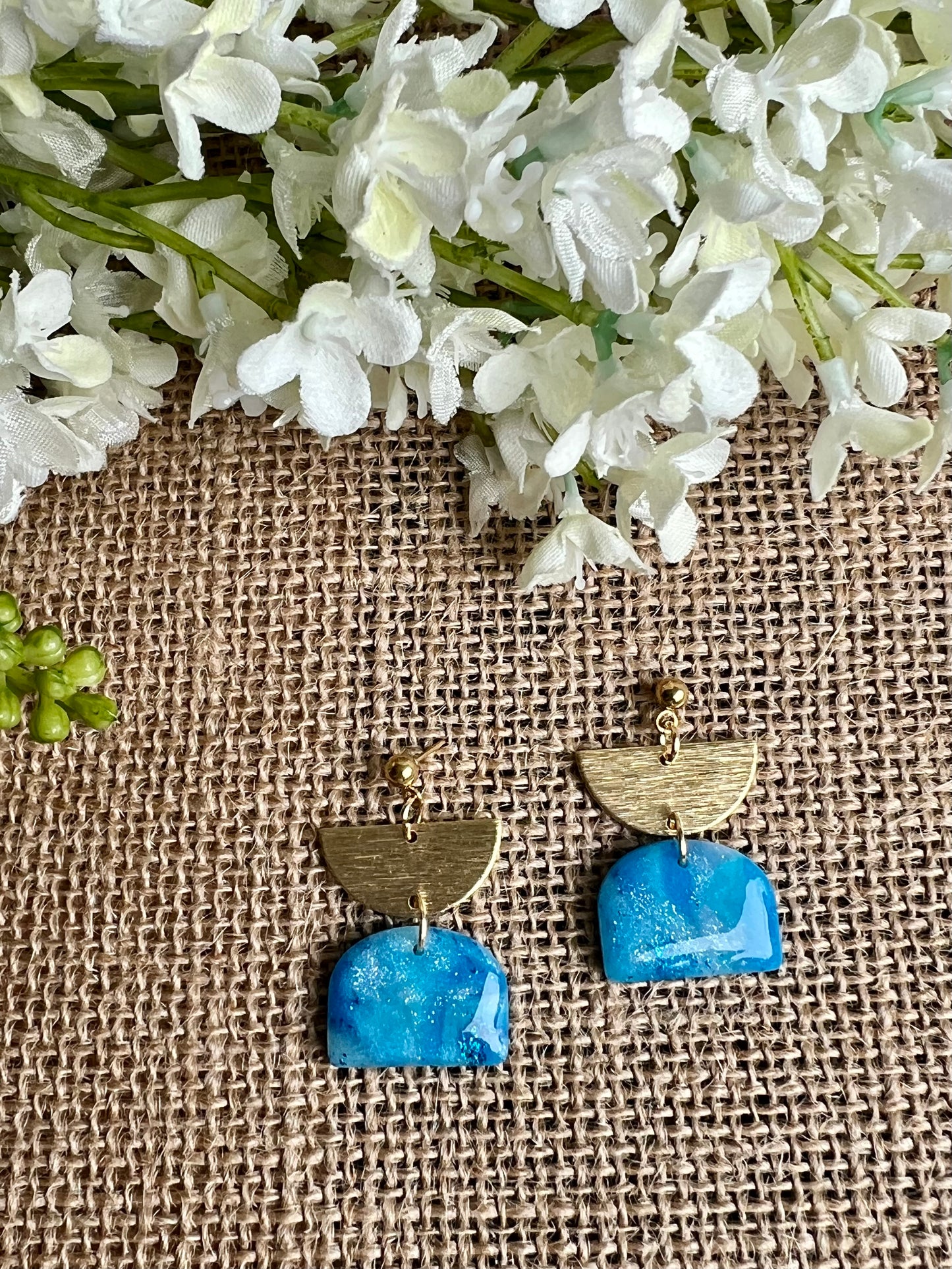 Summer Dangle Earrings in Turquoise