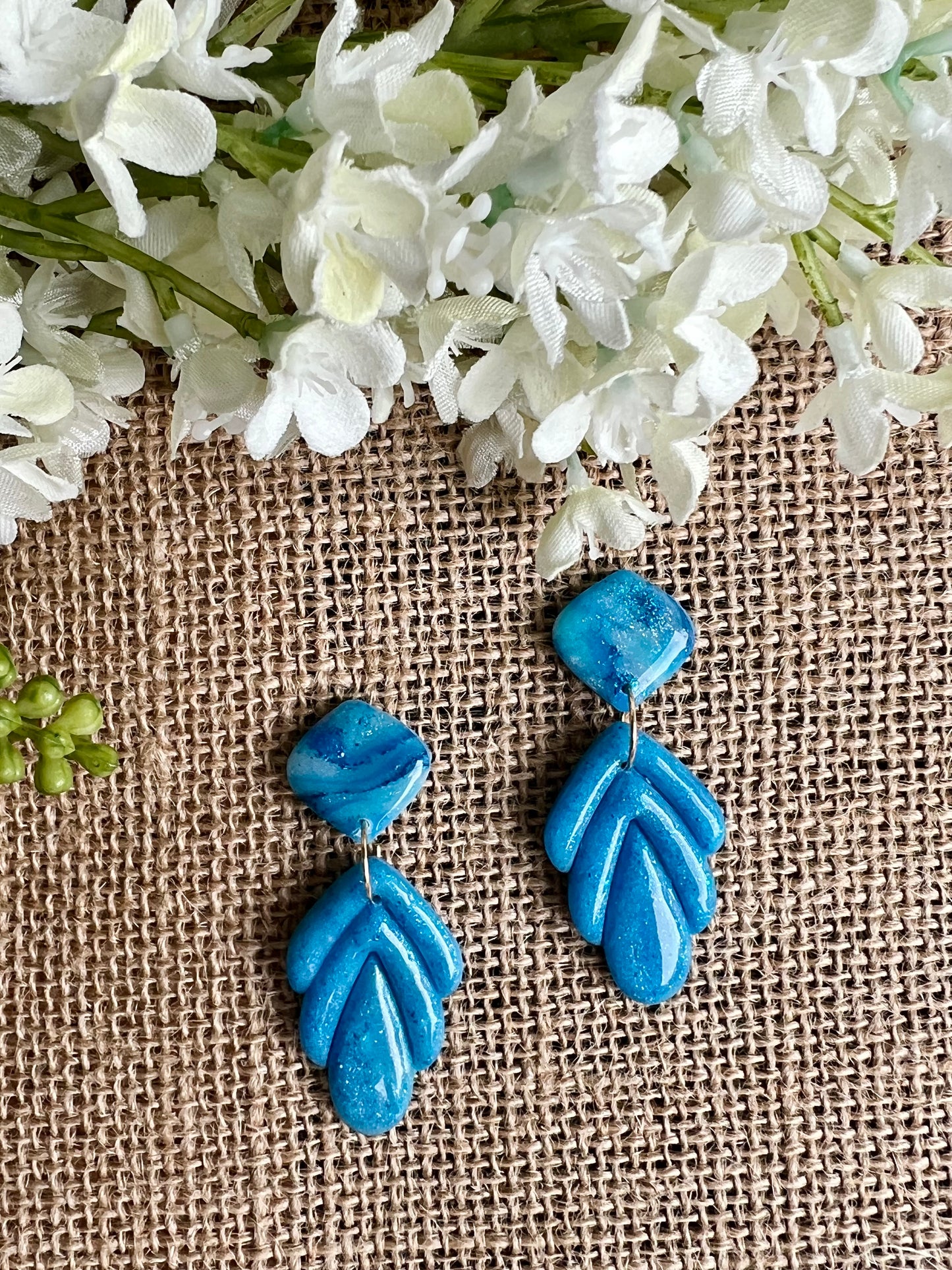 Summer Dangle Earrings in Turquoise