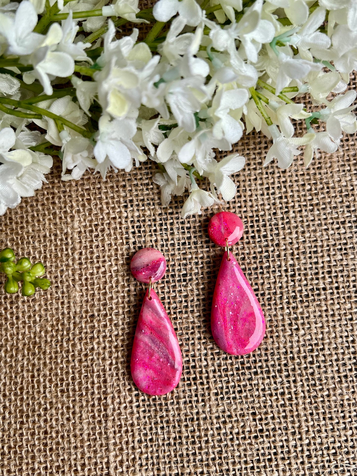 Summer Dangle Earrings in Pink