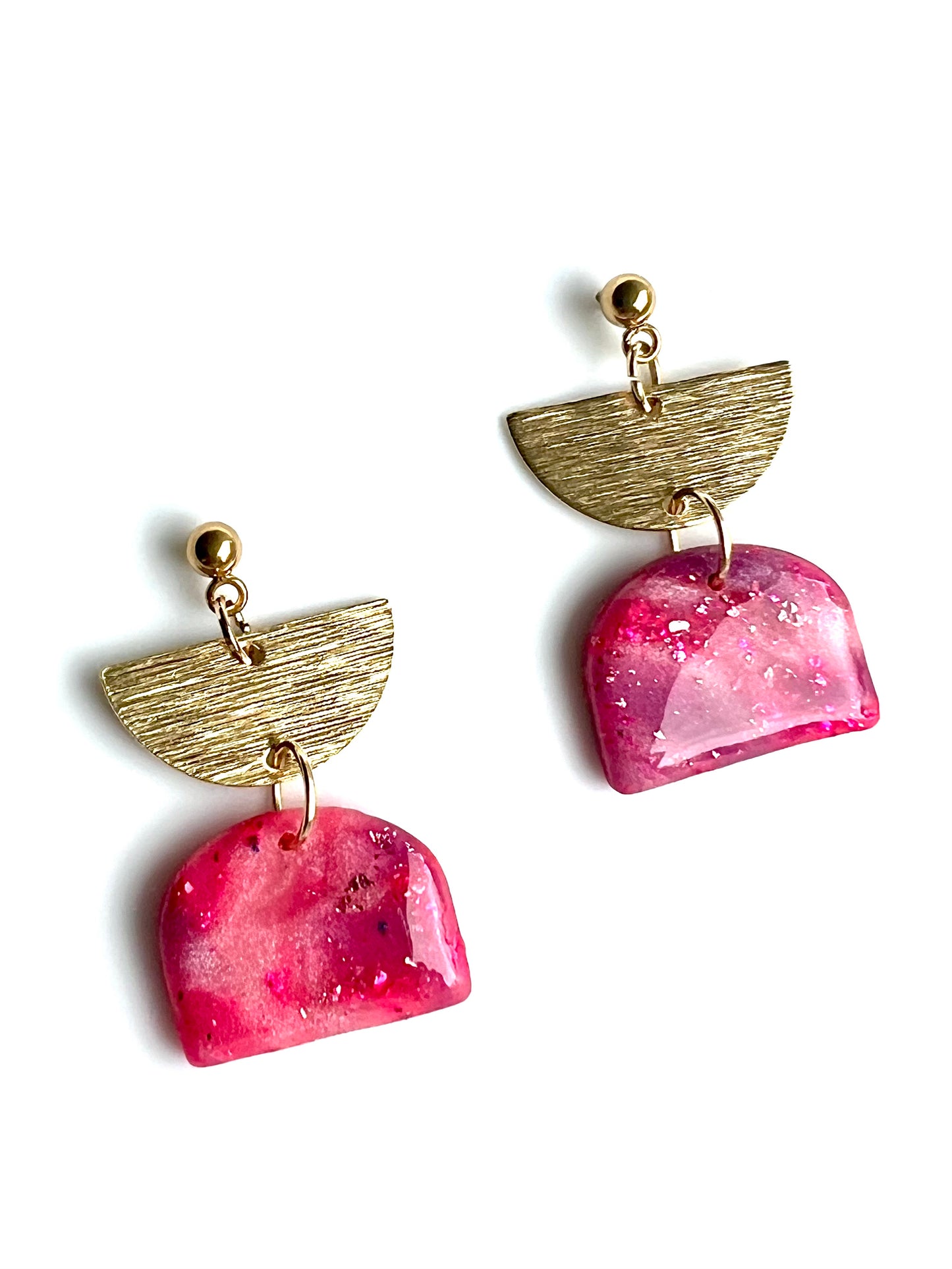 Summer Dangle Earrings in Pink