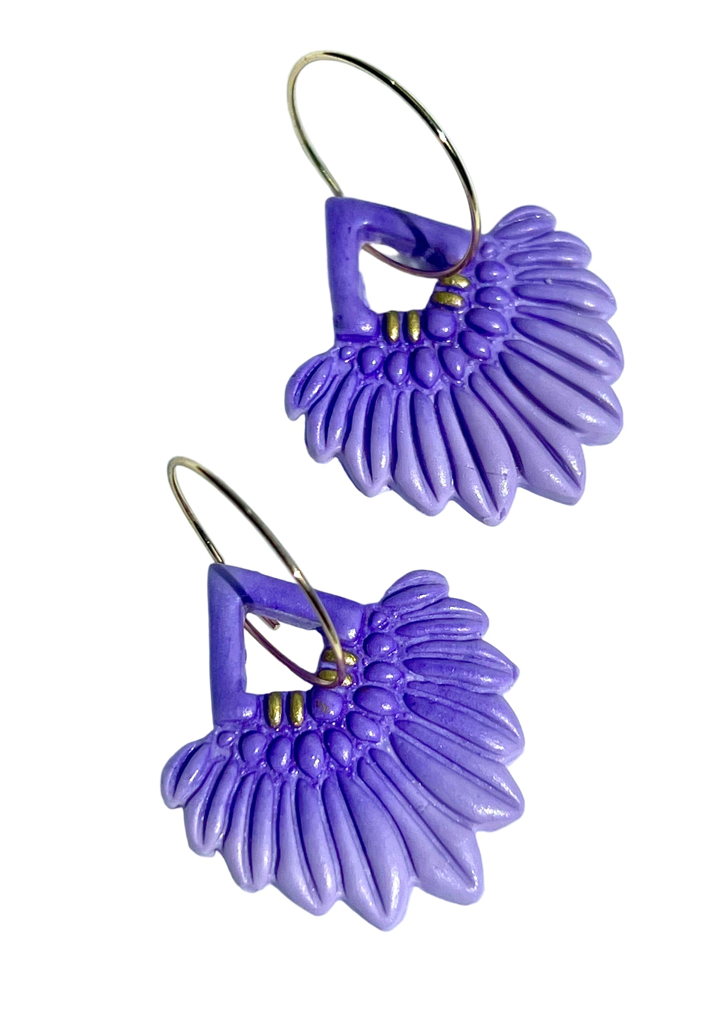 Boho Style Earrings in Purple