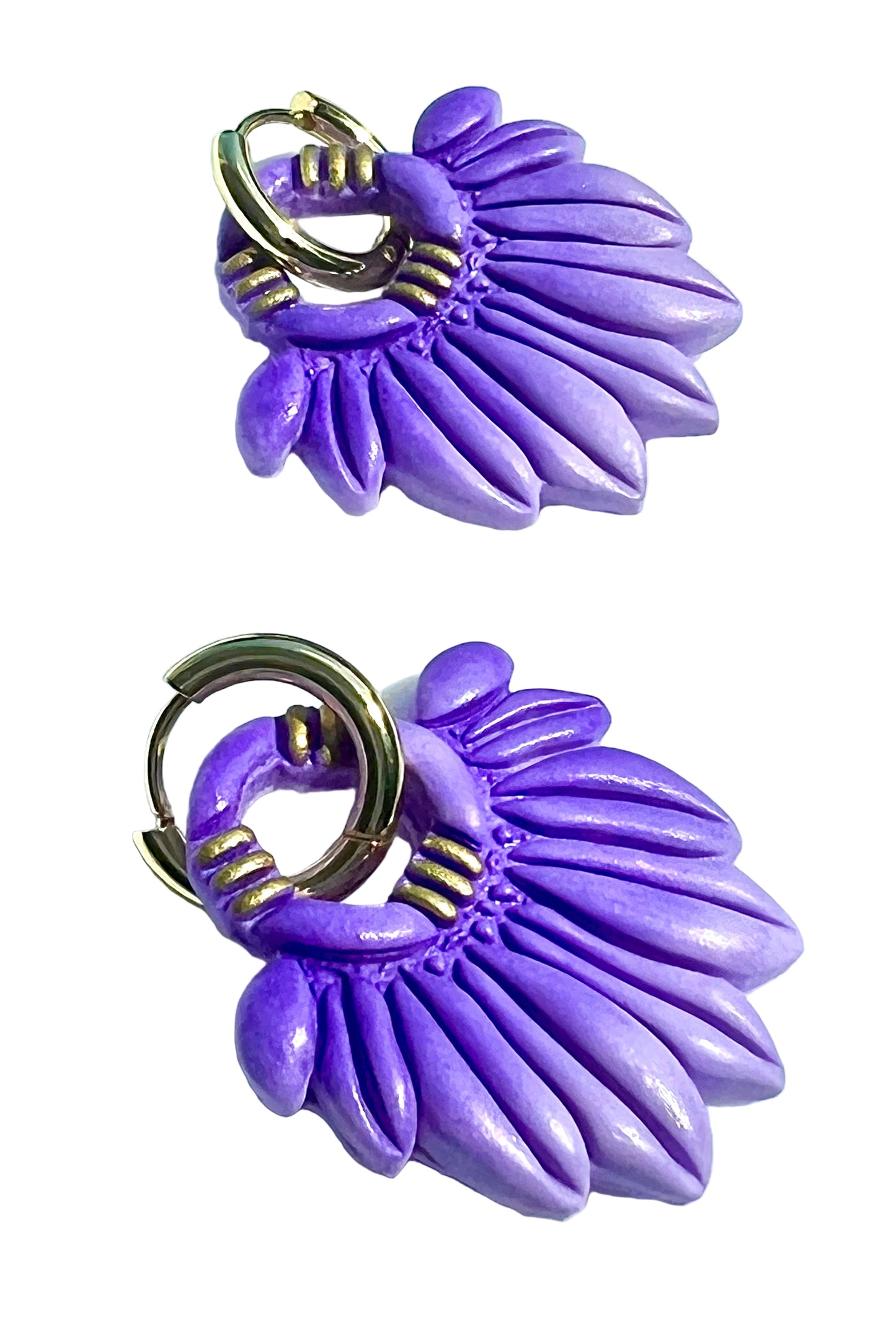 Boho Style Earrings in Purple