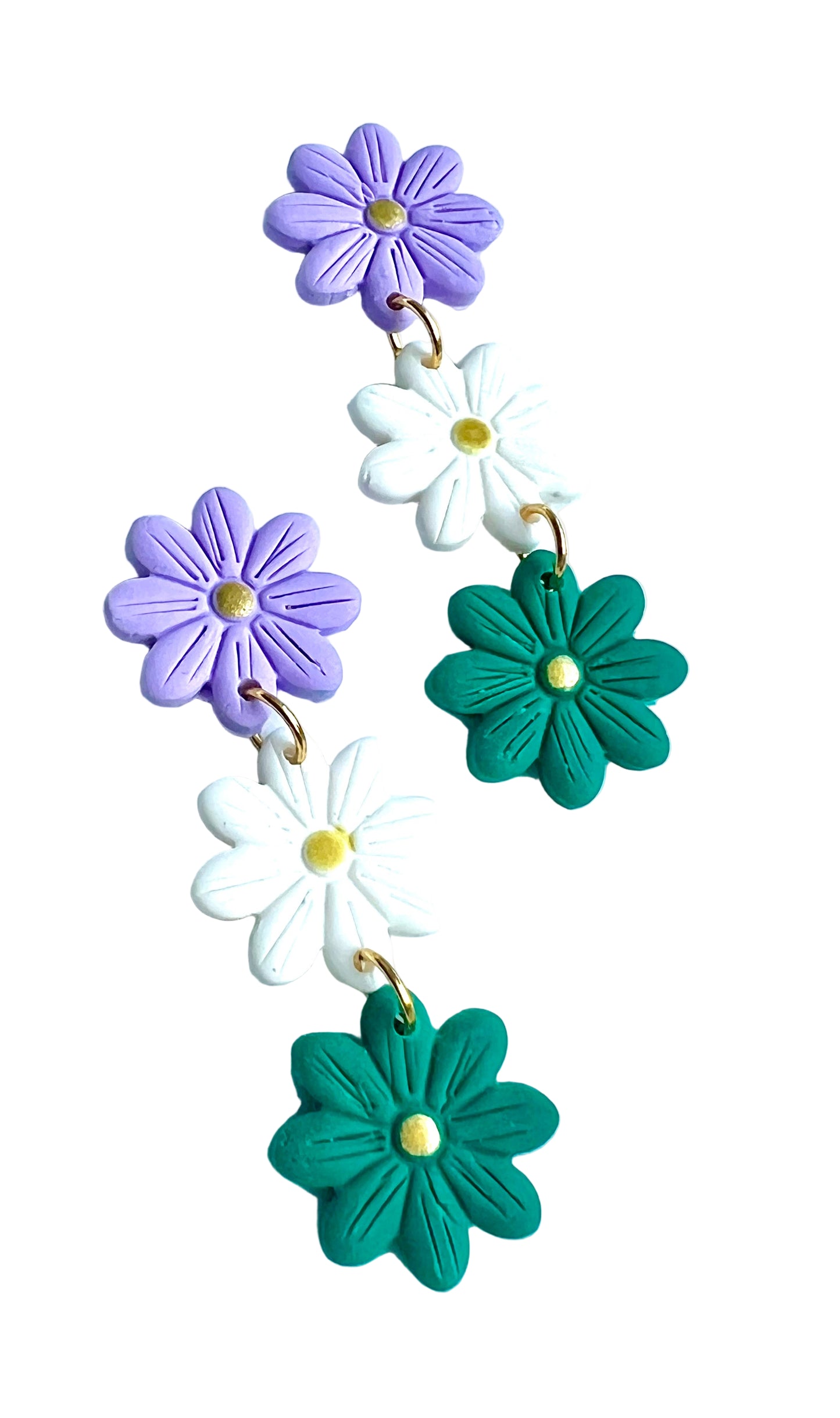 Daisy Flower Dangle Earrings