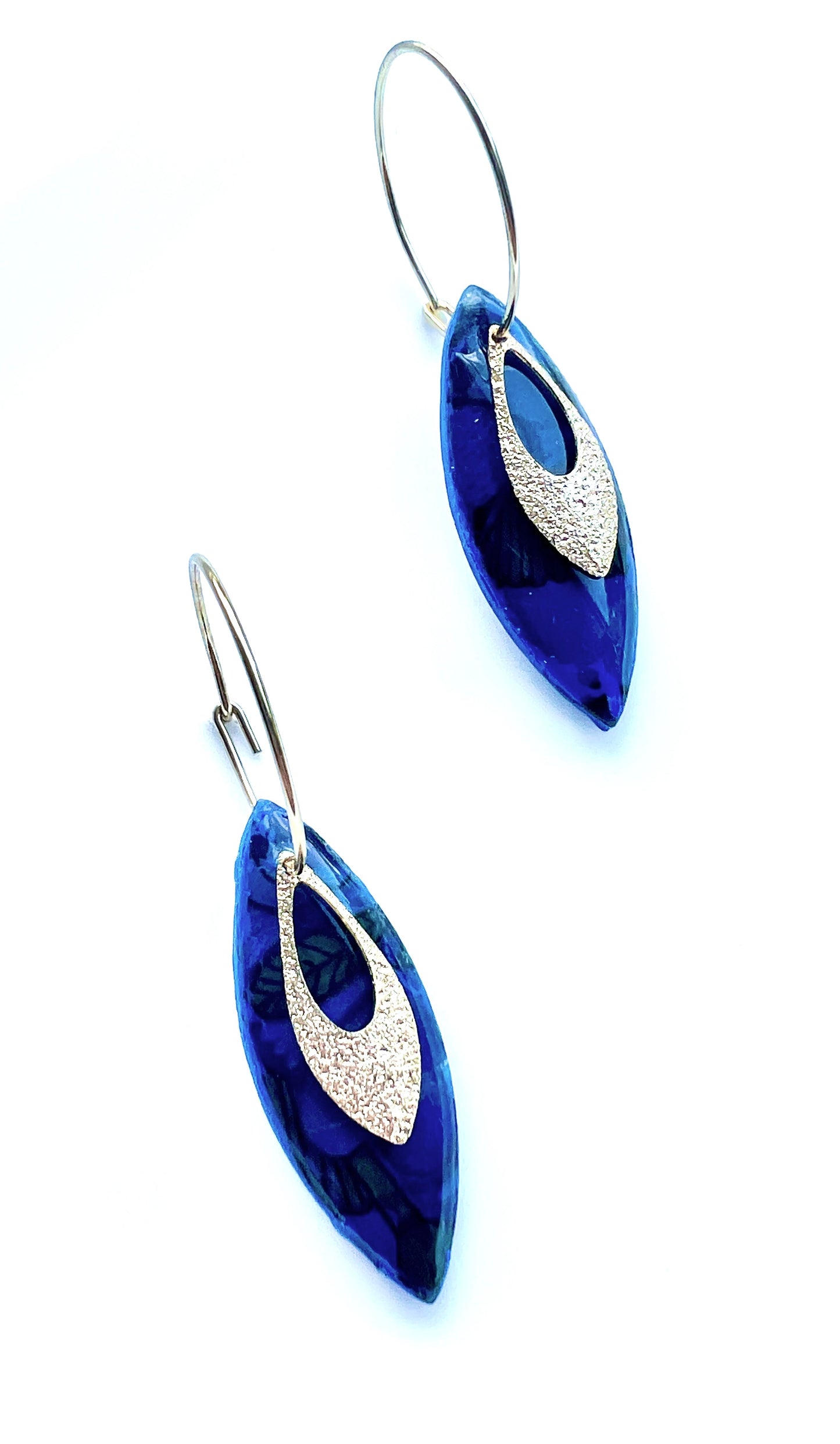 Floral Hoop Earrings