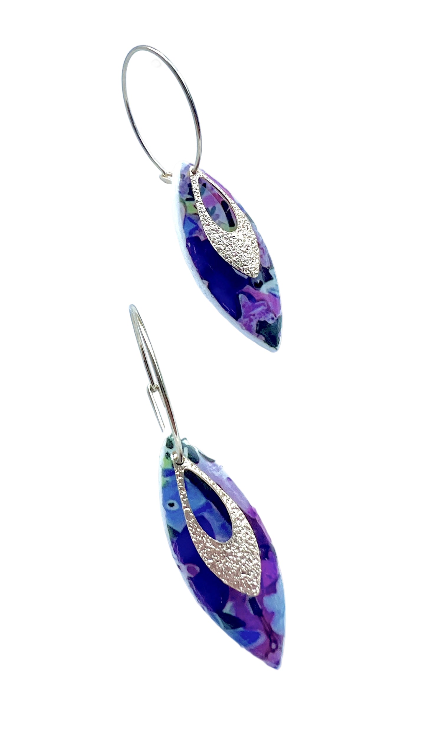 Floral Hoop Earrings