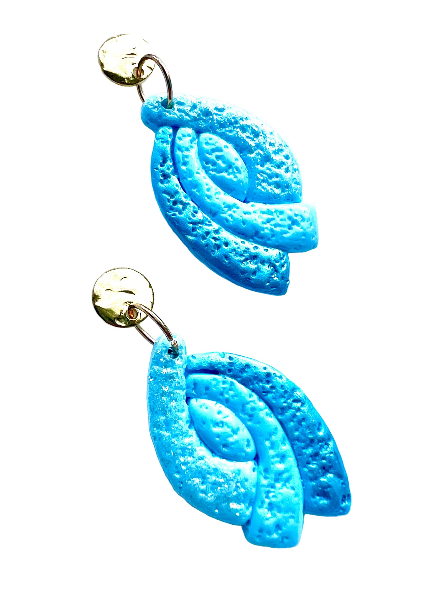 Dangle Earrings with Shades of Blue