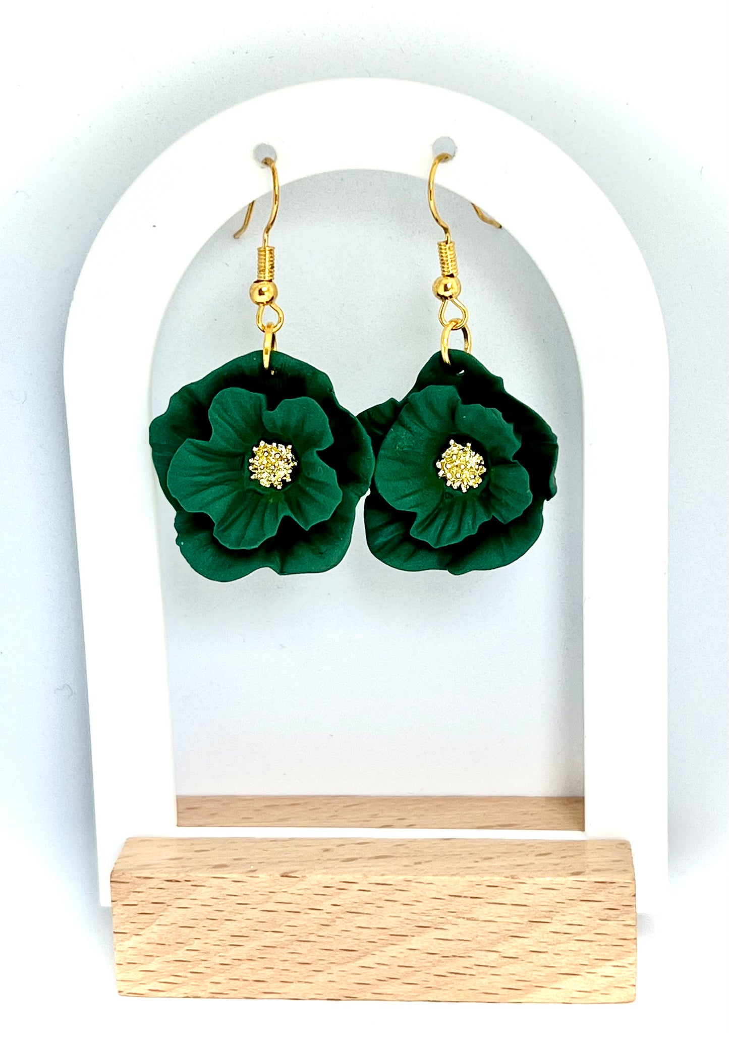 Flower Dangles in Green