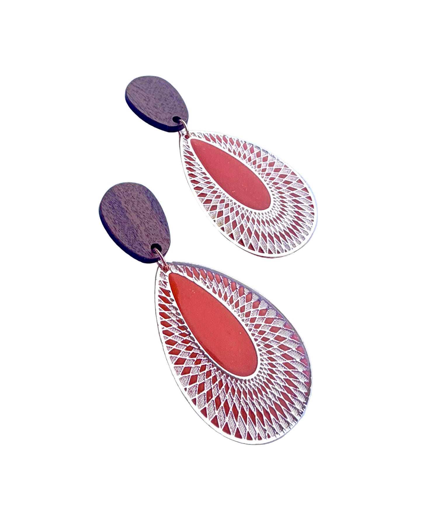 Filigree Pendants in Orange