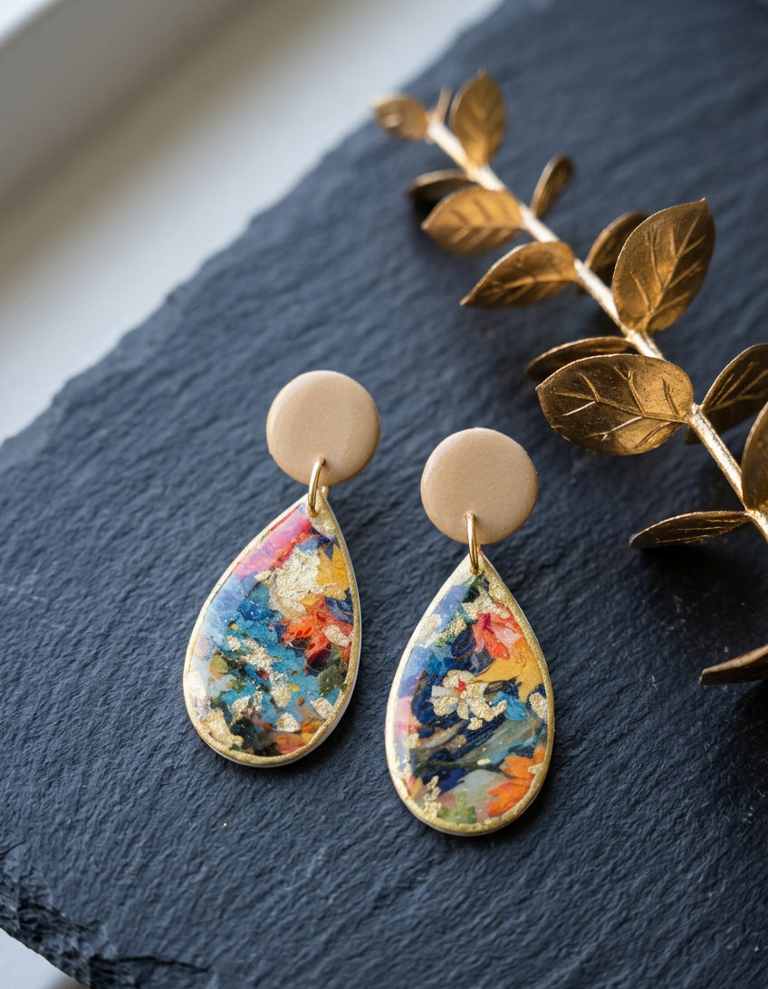 Floral Dangle Earrings