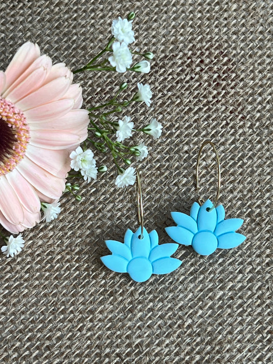 Flowers Dangles in Blue