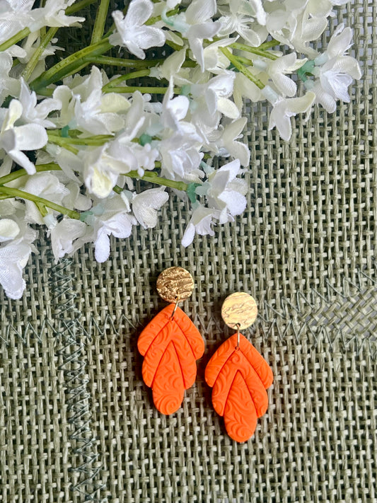 Orange Palm Dangles