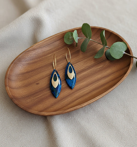 Floral Hoop Earrings