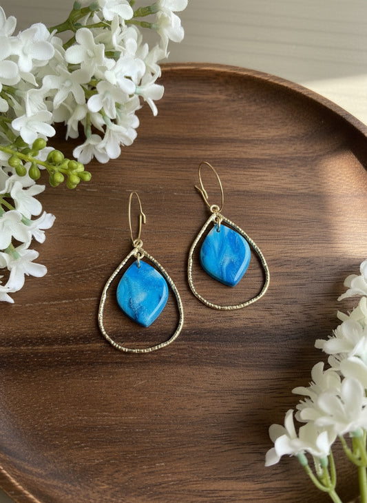 Summer Hoops in Turquoise