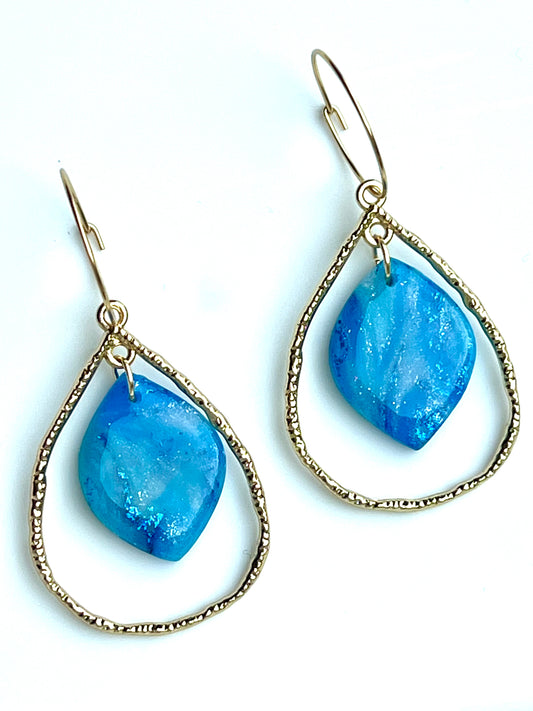 Summer Hoops in Turquoise