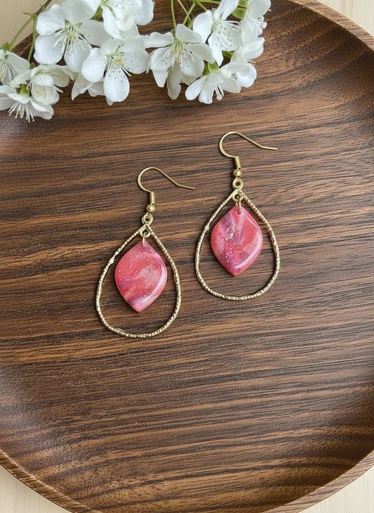 Summer Hoops in Pink