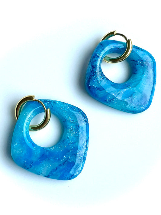 Summer Donuts Earrings in Turquoise