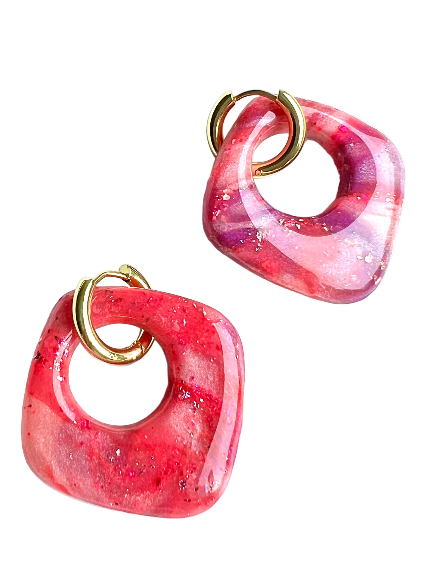 Summer Donuts Earrings in Pink