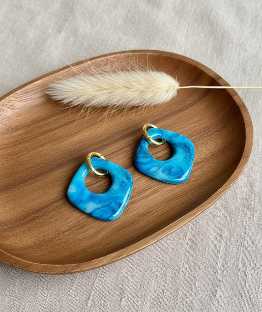 Summer Donuts Earrings in Turquoise