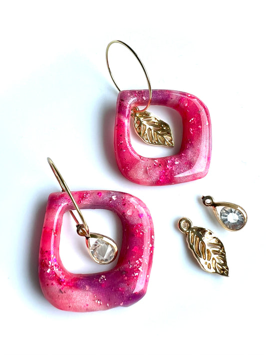 Summer Hoops in Pink with Accessories Included