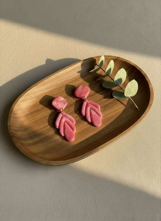 Summer Dangle Earrings in Pink