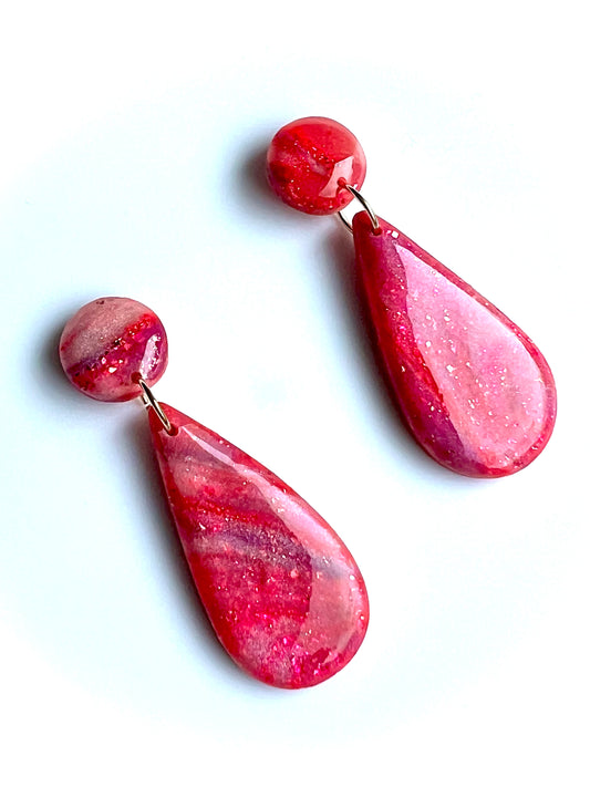 Summer Dangle Earrings in Pink