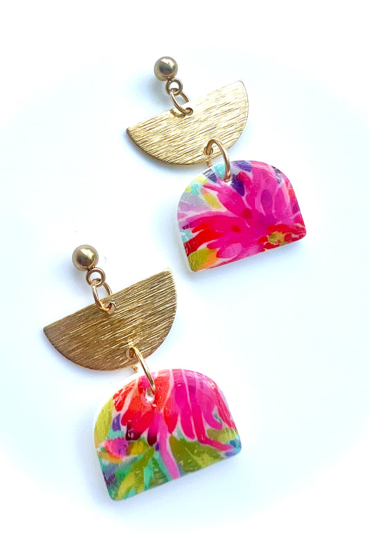 Floral Dangle Earrings