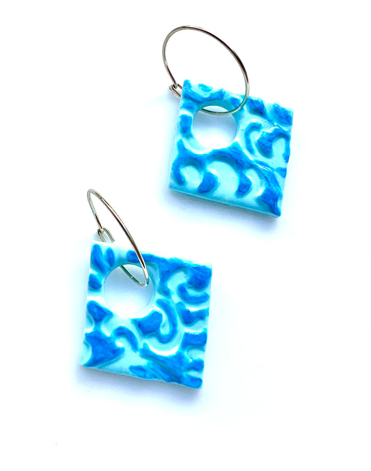 Dangle Earrings in Turquoise