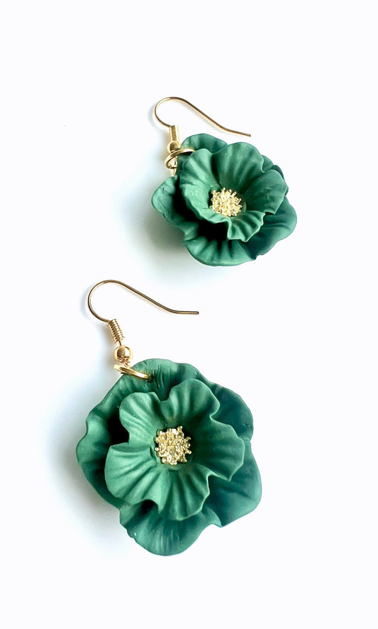 Flower Dangles in Green