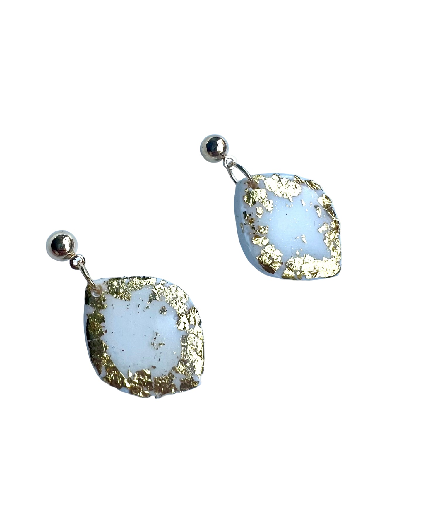 White and Gold Dangles
