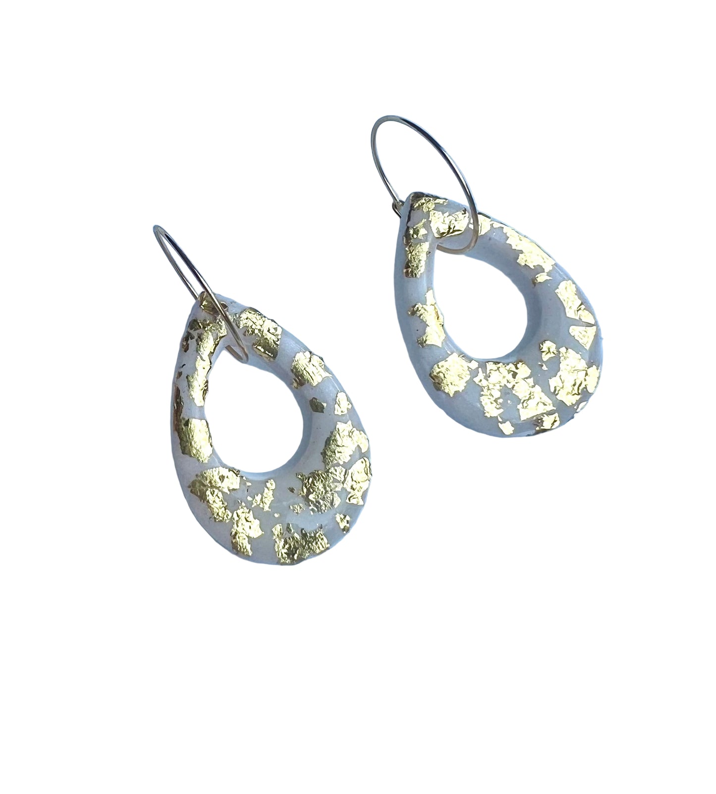 White and Gold Dangles